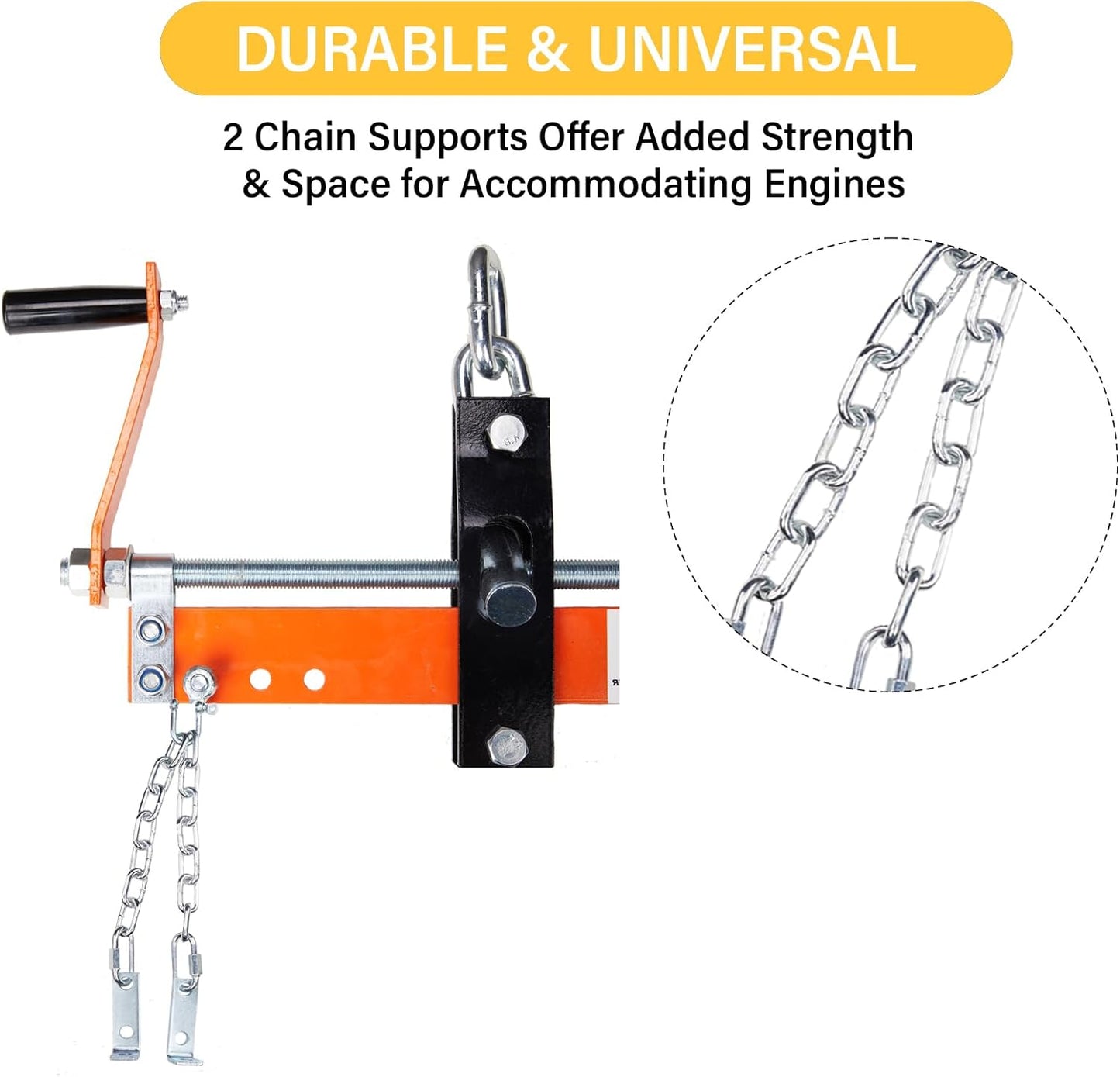 Engine Support Bar 2000 Lbs Load Lever Motor Lift Tool Heavy Duty Leveler (Lever)