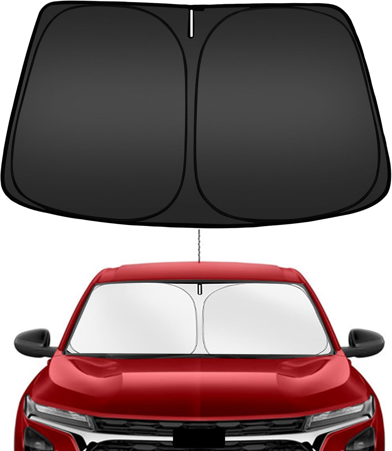 ARISMOTOR Windshield Sun Shade for Chevrolet Chevy Trax (LS 1RS LT 2RS ACTIV) 2024-2025 2026, Custom Fit Foldable Front Window Sunshade Sun Visor Protector, Block UV Rays Keep Your Car Cooler