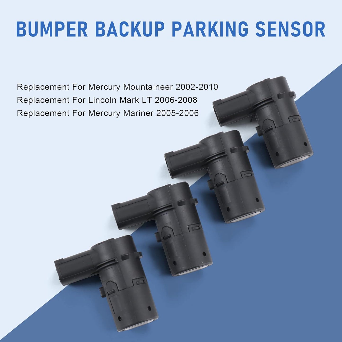 JDMSPEED New Set of 4 Pcs Bumper Backup Parking Sensor Replacement for 4F23-15K859-AA 4F2315K859AA