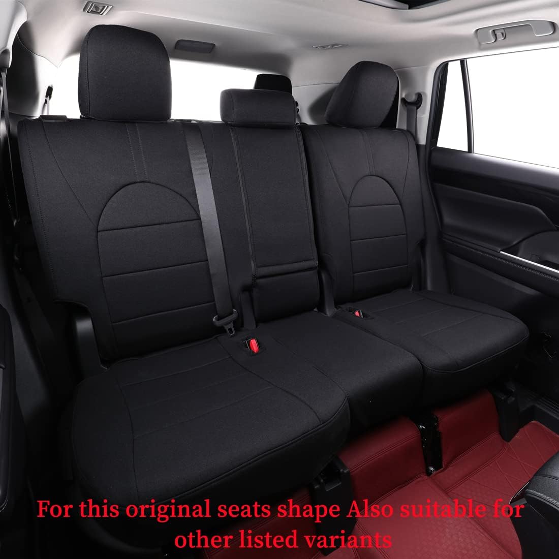 coverdream Custom Seat Covers Compatible with Select Toyota Camry SE,SE Sport,XSE 2012 2013 2014 2015 2016 2017 Models (Black,Full Set)