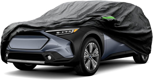 Proadsy 2025 Upgrade Car Cover Custom Fit for Subaru Solterra 2023 2024 2025, Waterproof All Weather for Automobiles, Full Exterior Cover Rain Snow Sun Protector Indoor Outdoor Car Cover