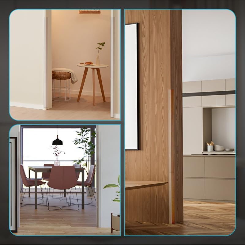 Proflex Wall Corner Protector - Pack of 6 Self Adhesive Corner Guards for Walls Edge Protection - 1-1/2 inch x 48 inch, Clear – Easy to Apply – No Tools Needed