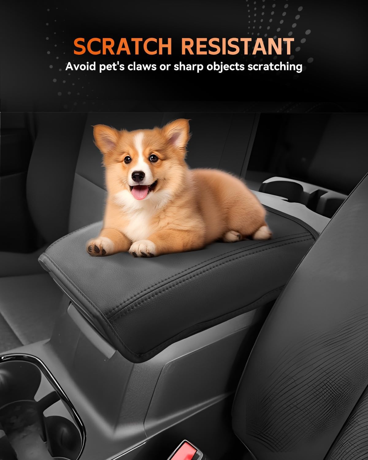 CDEFG for Chevrolet Colorado 2023-2025 2026 Center Console Cover Armrest Box Cover for Chevy Colorado (WT, LT, Trail Boss, Z71, ZR2) ccessories Console Arm Rest Protector