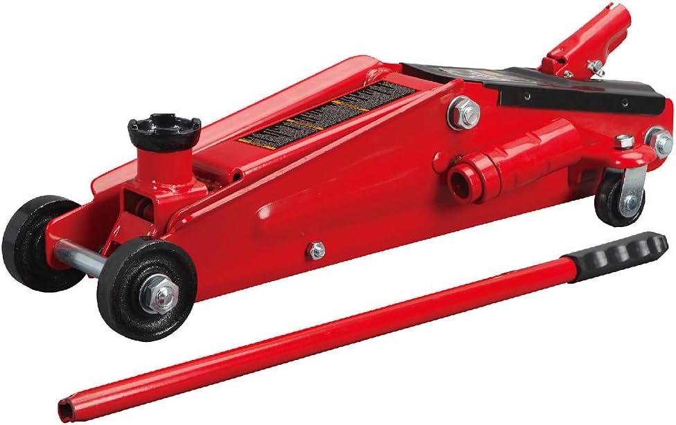 BIG RED T83006 Torin Hydraulic Trolley Service/Floor Jack with Extra Saddle (Fits: SUVs and Extended Height Trucks): 3 Ton (6,000 lb) Capacity, Red