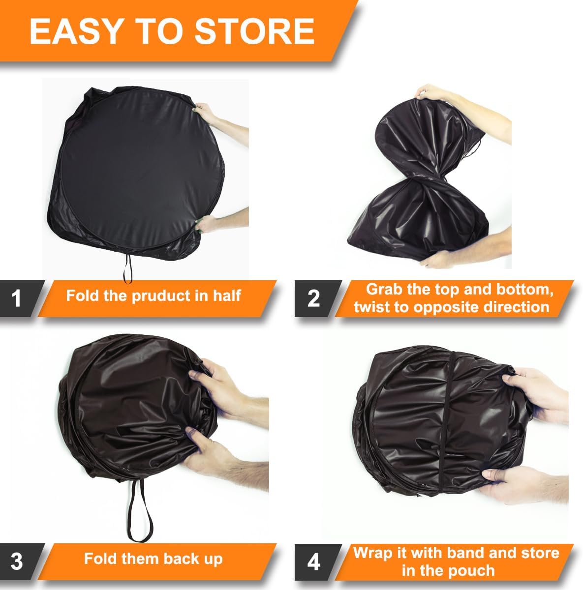 Gven Windshield Sun Shade, Car Front Window Shades Cute Sunshade Windshield Cover Sun Visor Shield Block Automotive Interior Protector Blocks UV Rays for Car Pickup Truck SUV (Good Vibes, L)