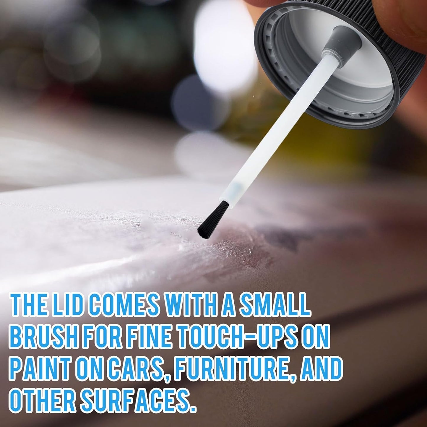 Mumufy 120 Pcs Touch up Paint Bottles with Brush and Lid Empty Touch up Bottle with Mixing Balls 2 oz Fluid Capacity Leftover Paint Container for Car Scratches Repair (Black,Blue)