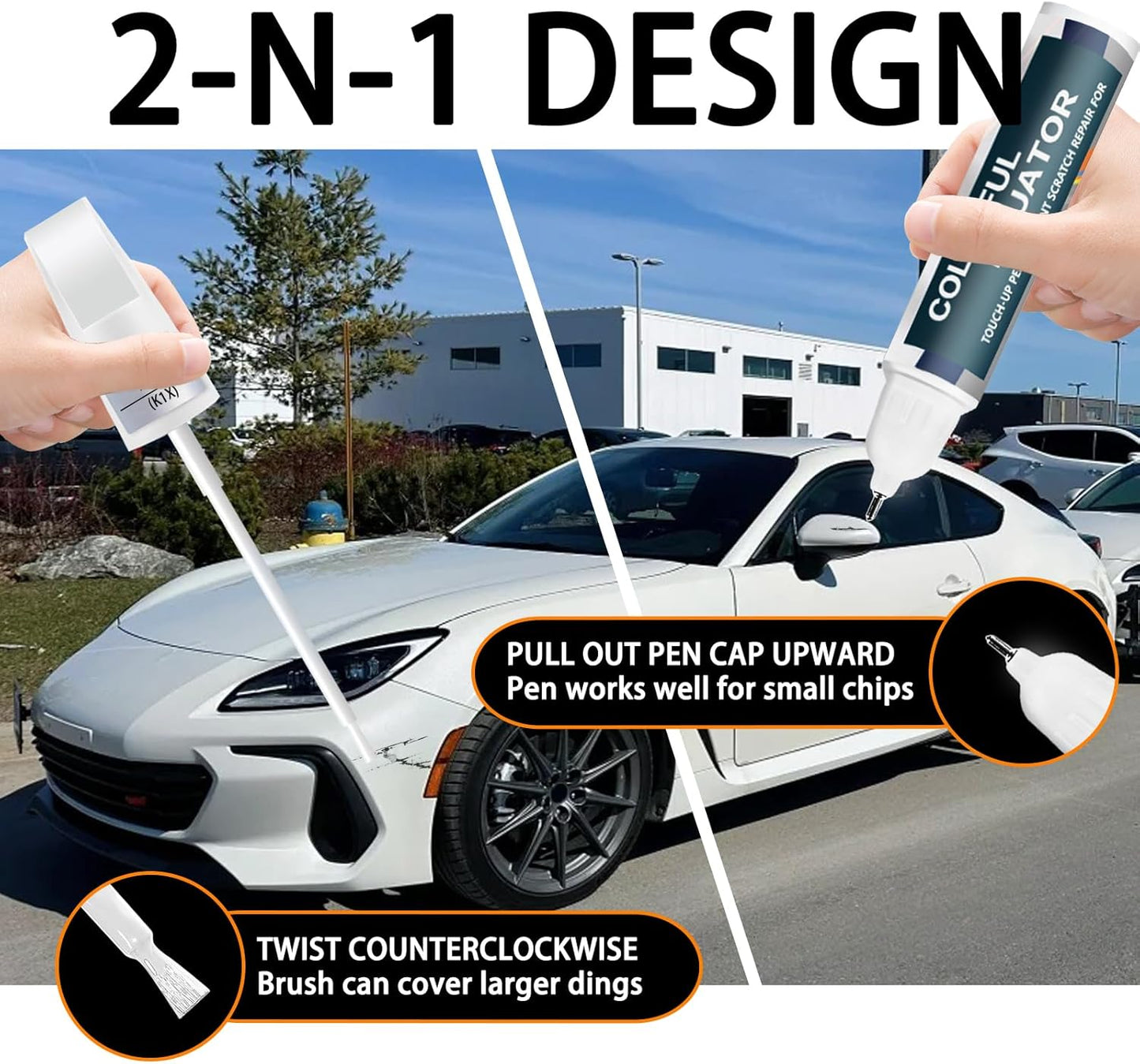 Sapphire Blue Pearl(WCH) Touch Up Paint Compatible with SUBARU, Car Paint Pen Scratch Repair Two-In-One Touch Up Paint, Premium Car Scratch Remover for Deep Scratches