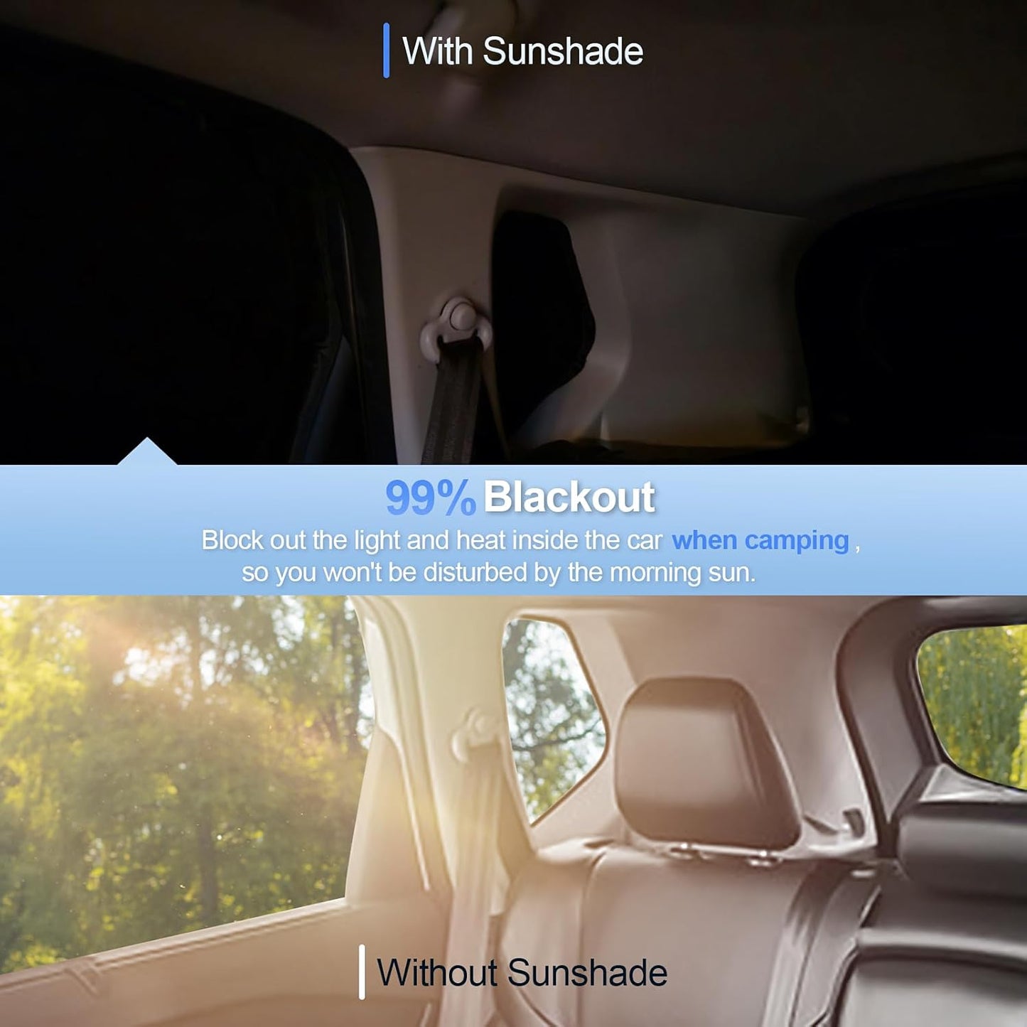 8pcs Car Window Shades for Nissan Rogue 2014-2020 Accessories,Windshield Side Rear Full Sunshade,Sun Visor UV Blocking, Privacy Protection for Camping Outdoor(Not Sport&2021 3rd Gen.T33)