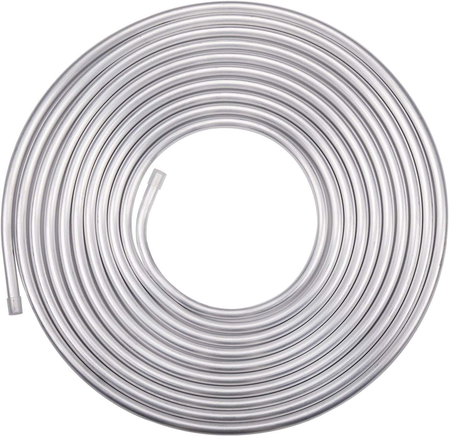 1/2" OD Aluminum Hard Fuel Line Hardline Tube Tubing Coil 25 Feet Roll