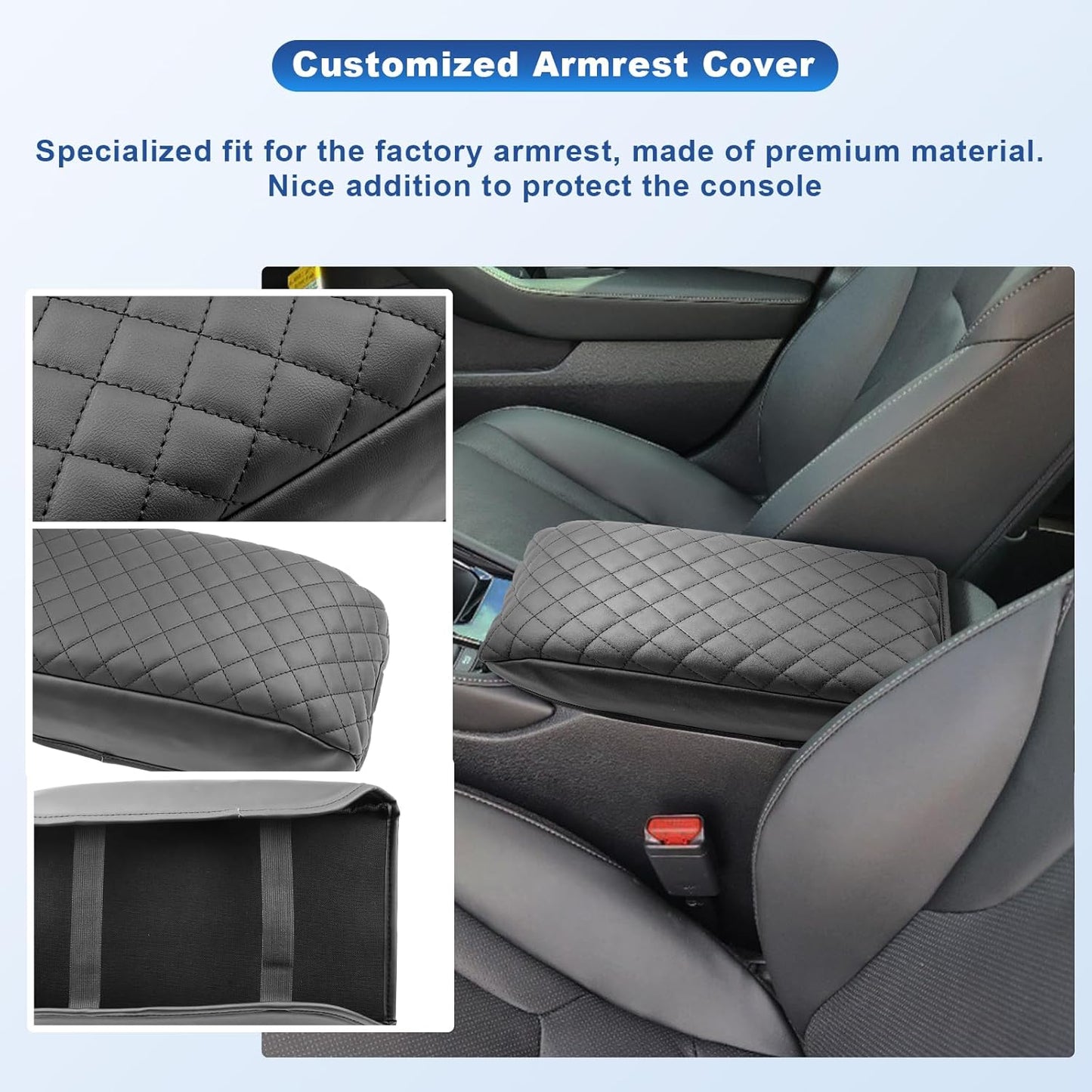 CDEFG 2023-2025 Accord Center Console Cover for 2023 2024 2025 Honda Accord 11th Gen Armrest Cover Center Console Pad Arm Rest Cushion Cover para 2023 2024 2025 Accord Hybrid Accessories