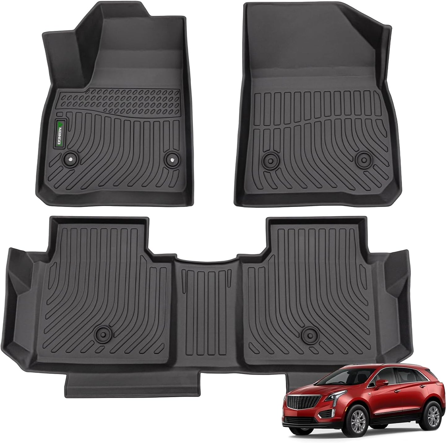 ANBINGO®Floor Mats Custom Fit for Cadillac XT5 2025-2017 & Chevrolet Blazer 2025-2019 & GMC Acadia 2025-2017 All Weather Mats for Cadillac XT5 TPE Car Mat Rugs for Cadillac XT5