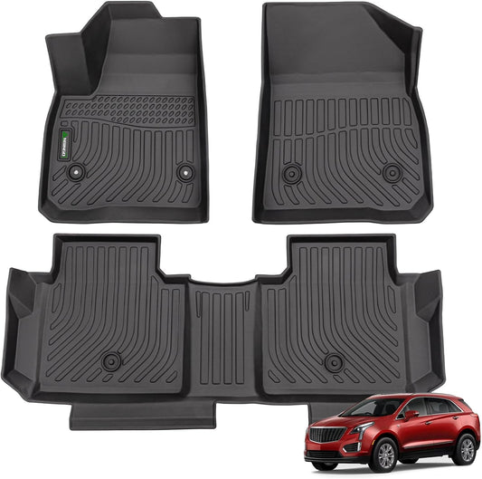 ANBINGO®Floor Mats Custom Fit for Cadillac XT5 2025-2017 & Chevrolet Blazer 2025-2019 & GMC Acadia 2025-2017 All Weather Mats for Cadillac XT5 TPE Car Mat Rugs for Cadillac XT5