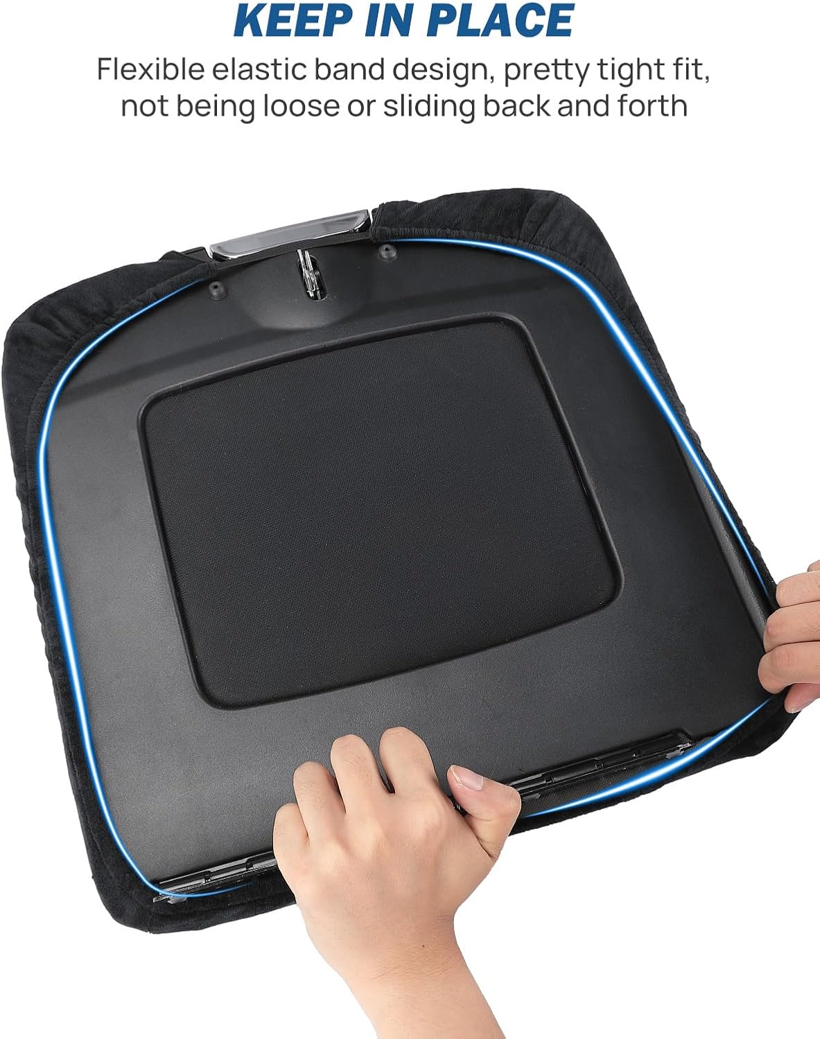 JOYTUTUS Center Console Cover Compatible with 2013-2018 Ram 1500 & 2013-2024 Ram 2500/3500/1500 Classic Model Jump Seat Console, Neoprene Arm Rest Armrest Cover for Car, Middle Console Cover Lid