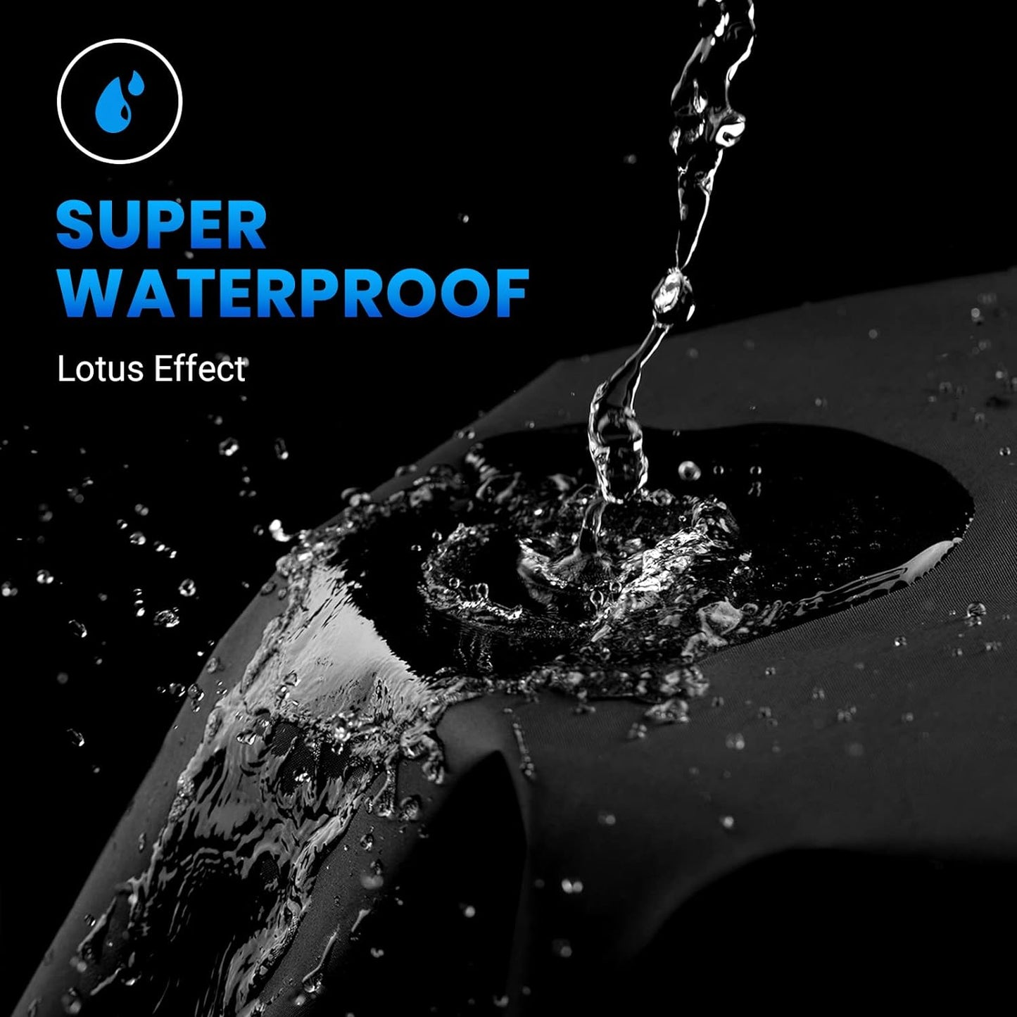 Favoto Motorcycle Cover Waterproof Outdoor - 96.5 inches Length All Season Universal Weather Rain Sun Protection Night Reflector with Lock-Holes Storage Bag Motorbike Vehicle Cover