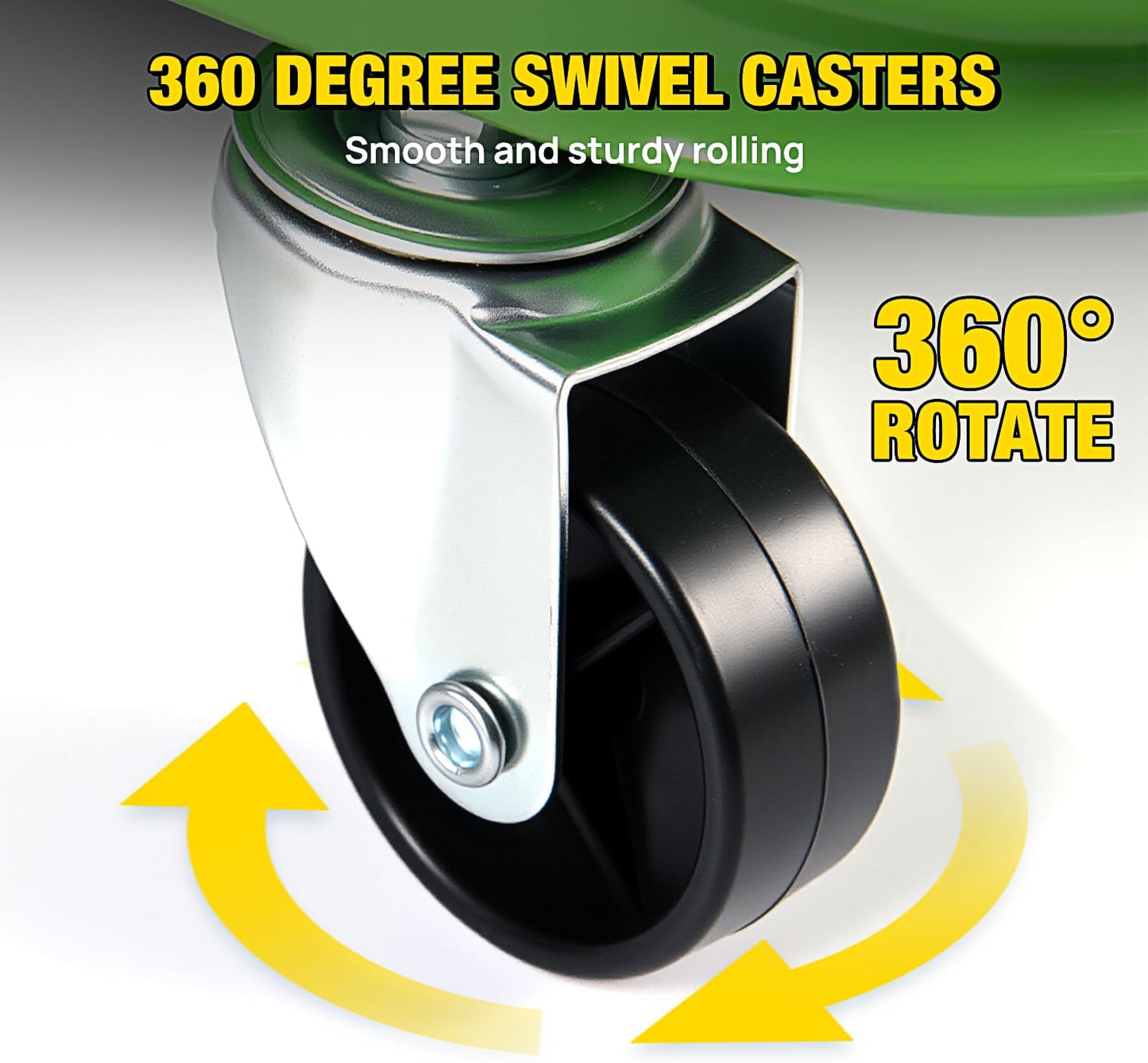 Nilight 36" Z Creeper - 2-in-1 Rolling Folding Car Seat, 36 inches Adjustable Roller Garage Chair Lay Down or Sit, 330LBS Capacity, Green Black