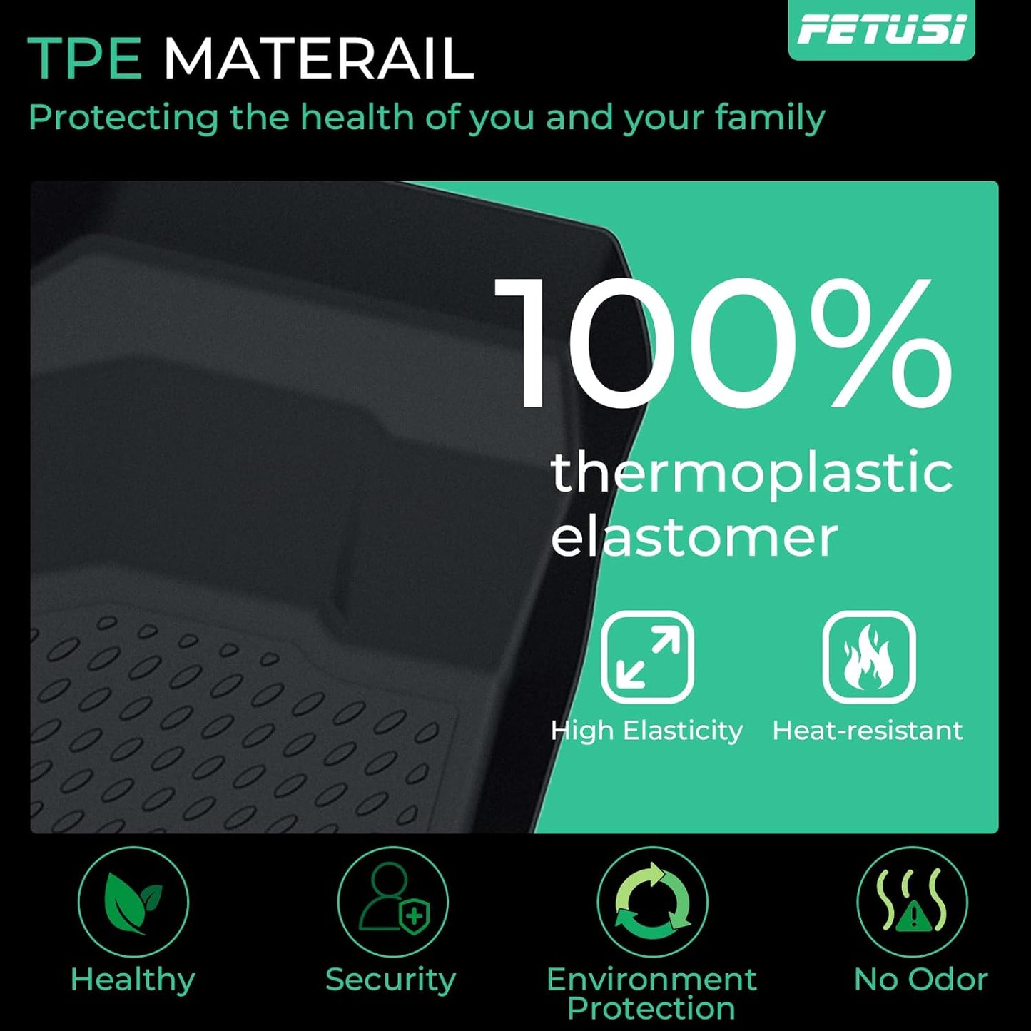 Floor Mats Fit for 2021-2024 2025 Nissan Rogue,Custom Fit TPE All Weather Floor Liner Full Set Rogue Accessories Car Mats Front & Rear 2 Row Mats, Black(NOT Fit Rogue Sport)