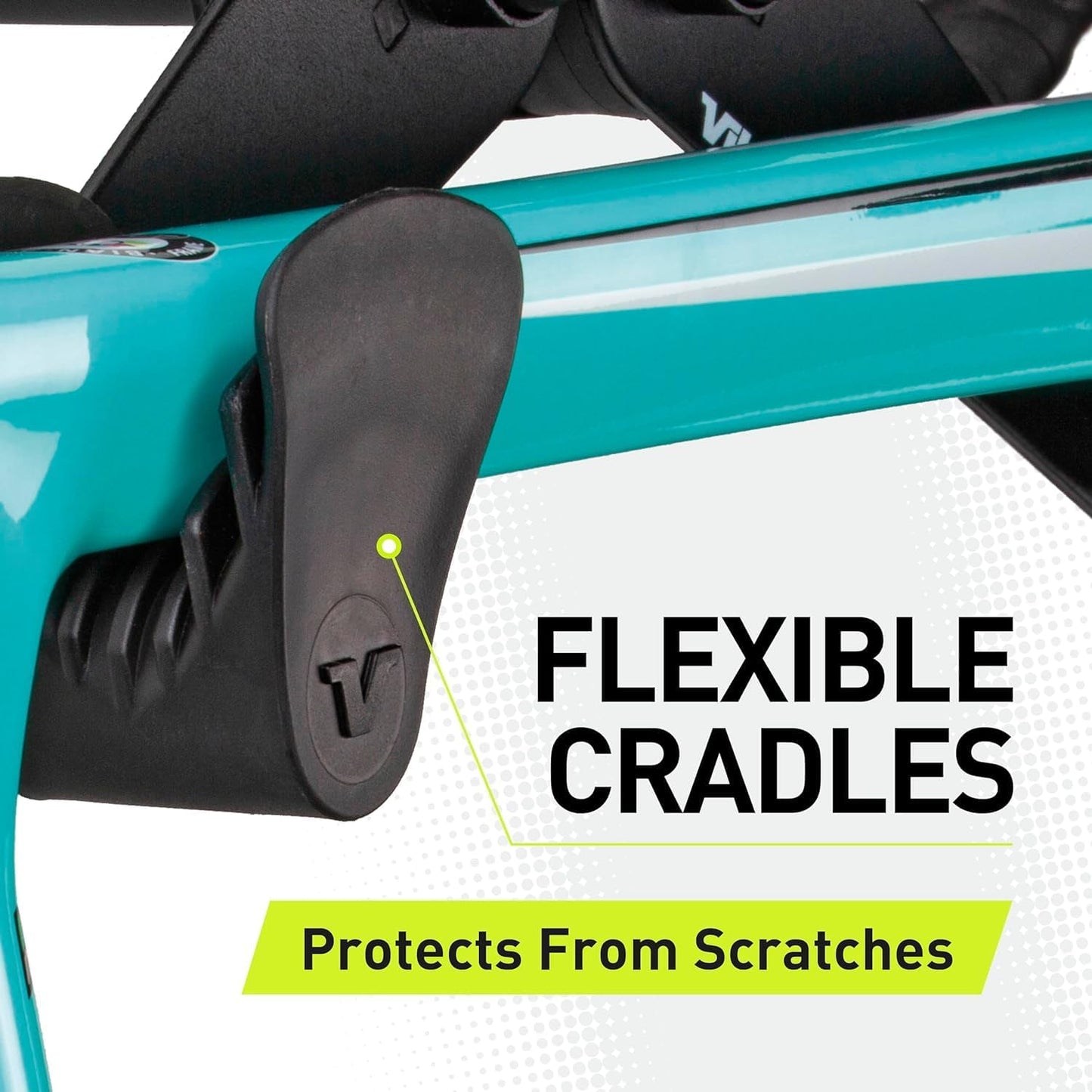 Vibrelli Bike Wall Mount - Horizontal Storage Rack for Hanging Bicycles in Home or Garage - Adjustable Bike Hanger, Holder - Wall Bike Rack Hooks for Bicycles - Mountain, Road, Hybrid