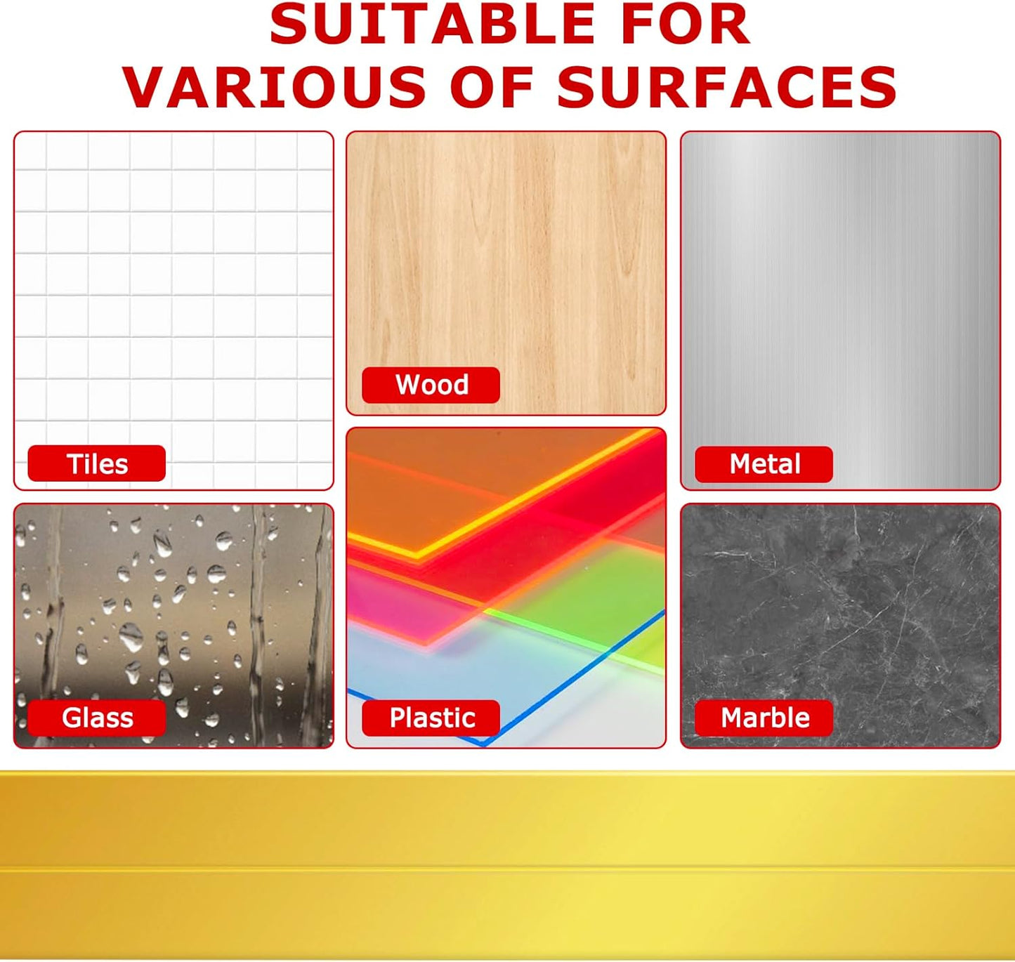 Flexible Wall Corner Protector Moulding Trim Peel and Stick Wall Corner Guards Edge Protector Self Adhesive Molding Trim Strip for Edge Ceiling (Gold, 1.6 in x 20 Ft)