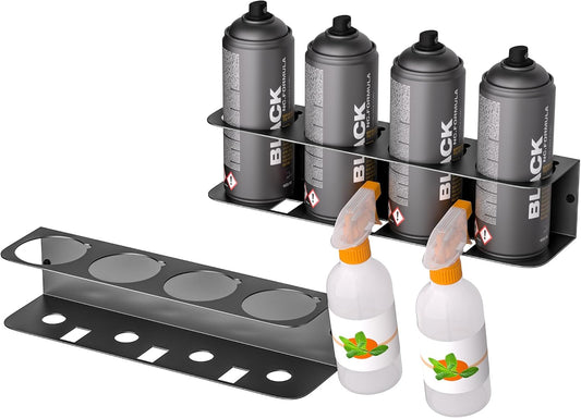 Ultrawall Spray Can Holder Rack, Wall Mounted Spray Bottle Holder, Garage Wall Mount Shelf, Utility Storage Rack, Tool Storage Rack
