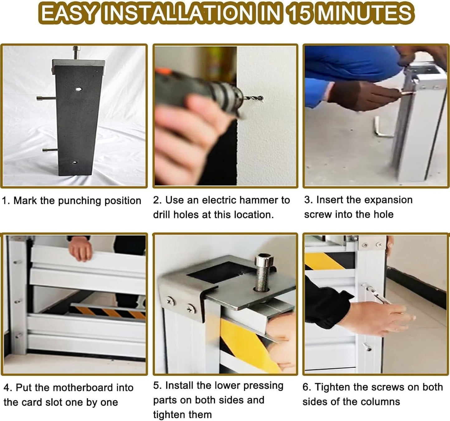 Reusable Heavy Duty Aluminum Flood Barriers for Home Exterior, Flood Protection Barriers Water Barrier Door Quick Detachable Garage Doors Detachable Mobile Rain Water Baffle ( H 47.2 inch L 19.5FT)