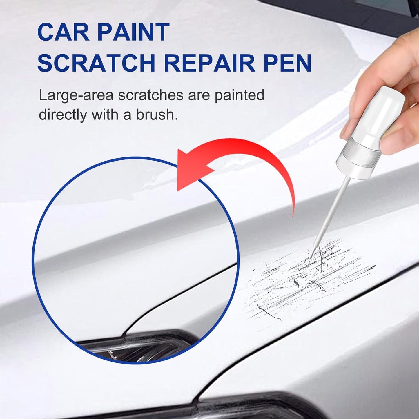 Radiant Red Metallic(R-569M) Touch Up Paint for Honda-Exact Match–Chips and Nicks Car Paint Scratch Repair Kit Automotive Paint Pen for CR-V/CIVIC/Accord/HR-V/Pilot/Odyssey/Ridgeline/Passport