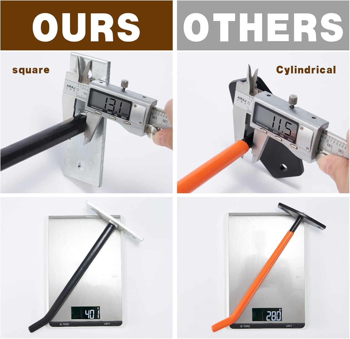 Sinoer 4PCS Garage Hooks Tire Storage System,Wall Mount Hooks with Metal Screws and Anchors - Tire/Rim Holder for Car ，Black