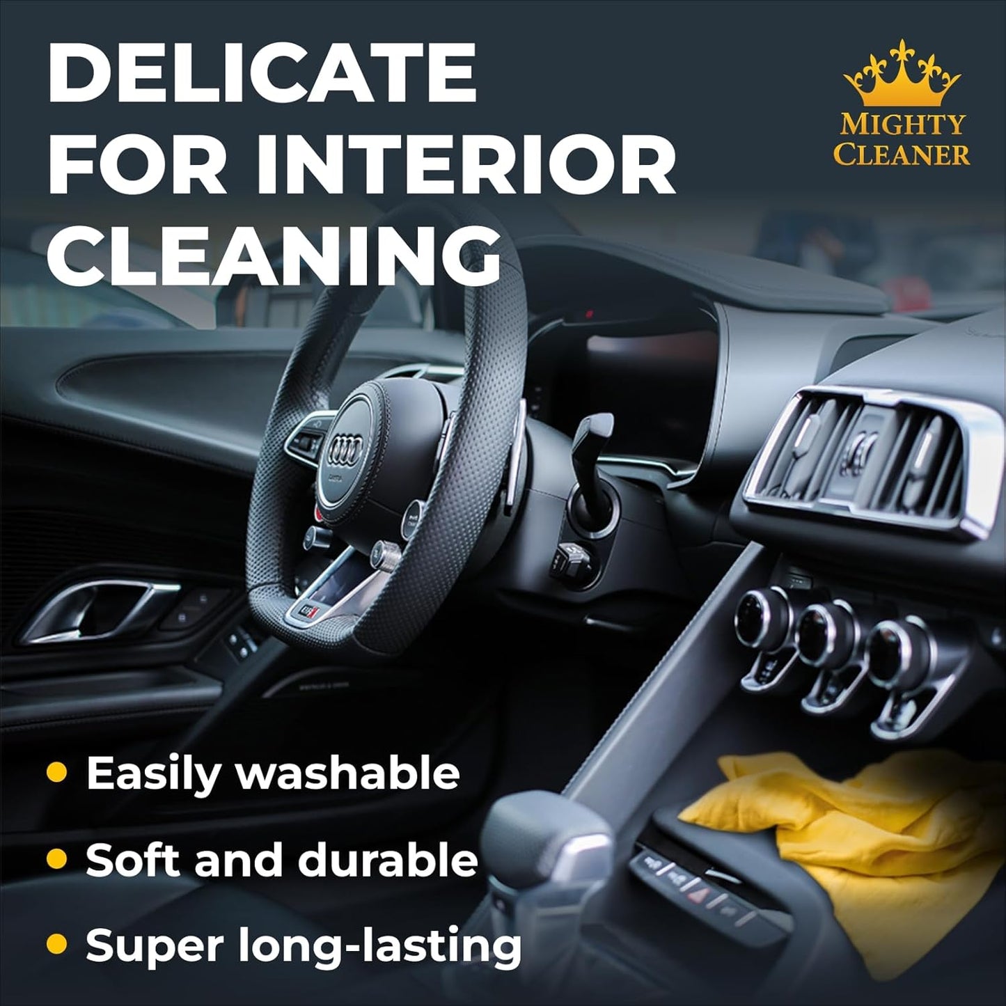 Premium Shammy Cloth for Car Drying - 26”x17” - Super Absorbent Chamois Towel for Car - Scratch-Free, Reusable & Soft