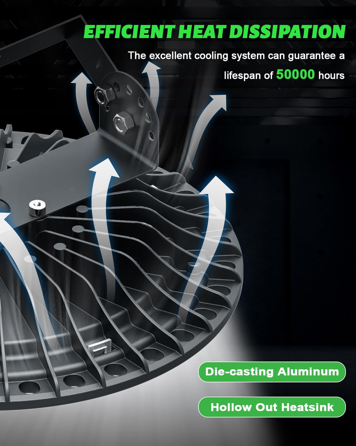 Viugreum High Bay LED Shop Lights, 300W UFO LED High Bay Light 30,000LM 120V LED High Bay Lights 5000K Daylight, Alternative to 1300W MH/HPS for Garage Workshop Barn Factory Warehouse - 15 Pack