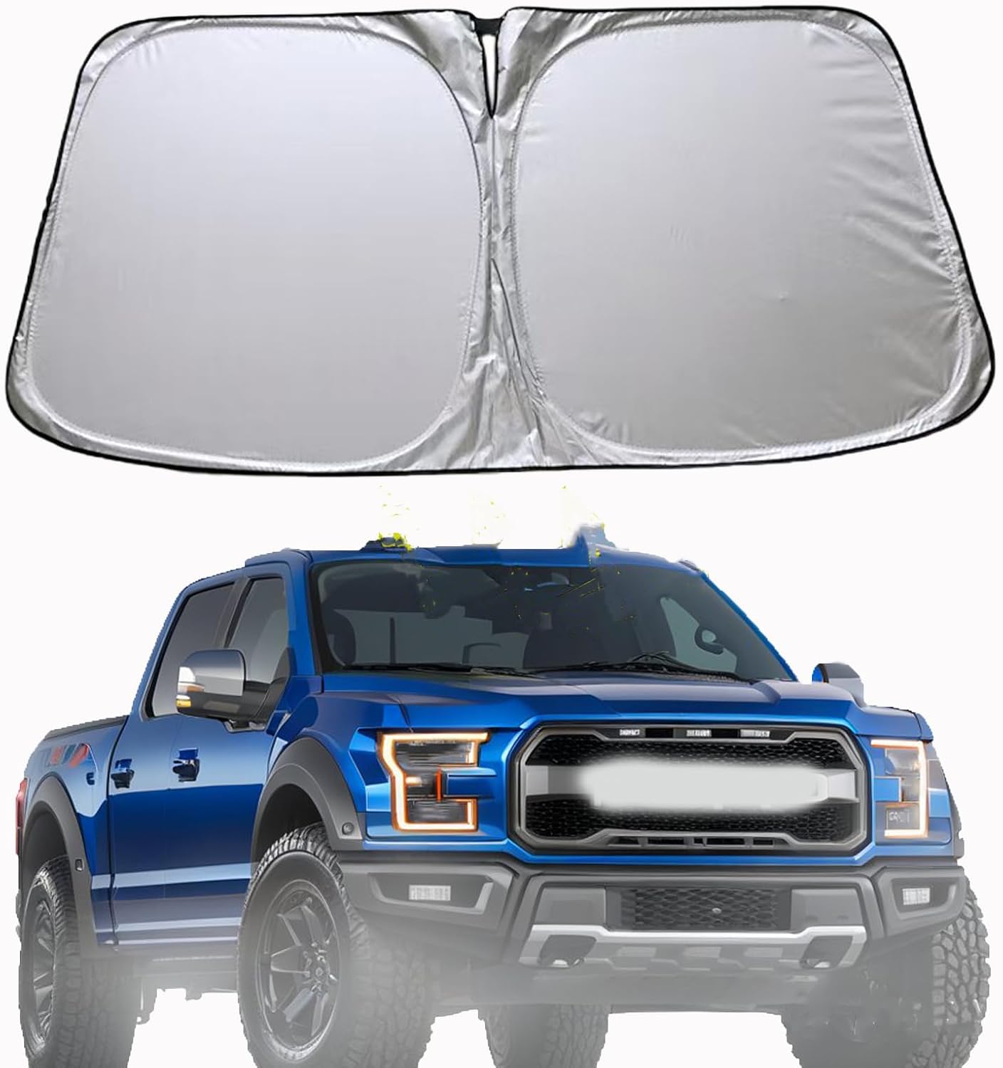 Windshield Sunshade for Ford F150 F250 F350 Escape Raptor Expedition 2025 1996-2025 Automotive Accessories for Car Front Window Sun Shade Vehicle Interior Protector