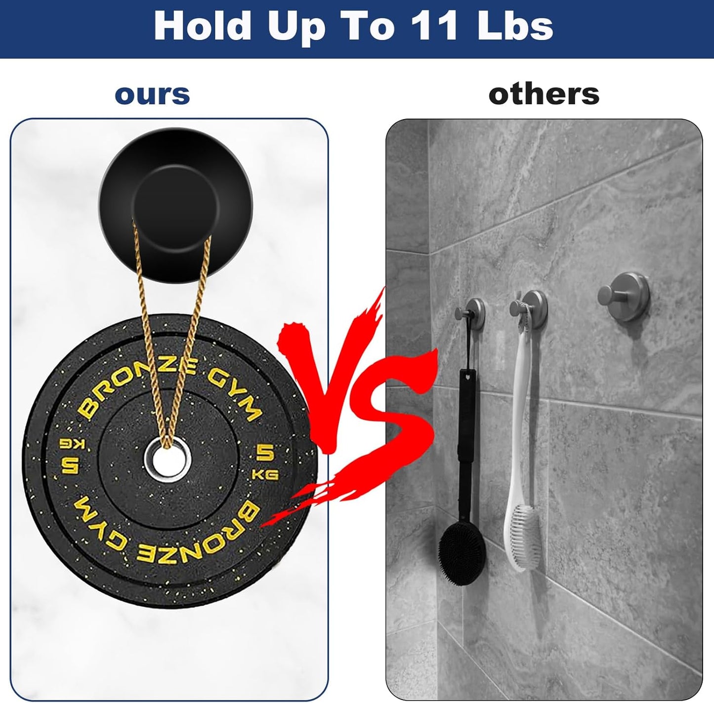 2 PCS Suction Cup Hooks for Shower, Hooks for Inside Shower, Removable Towel Hooks for Bathroom Wall, Kitchen, Glass, Tile, Mirror, Bath Robe Looafh Hook for Hanging (Black)