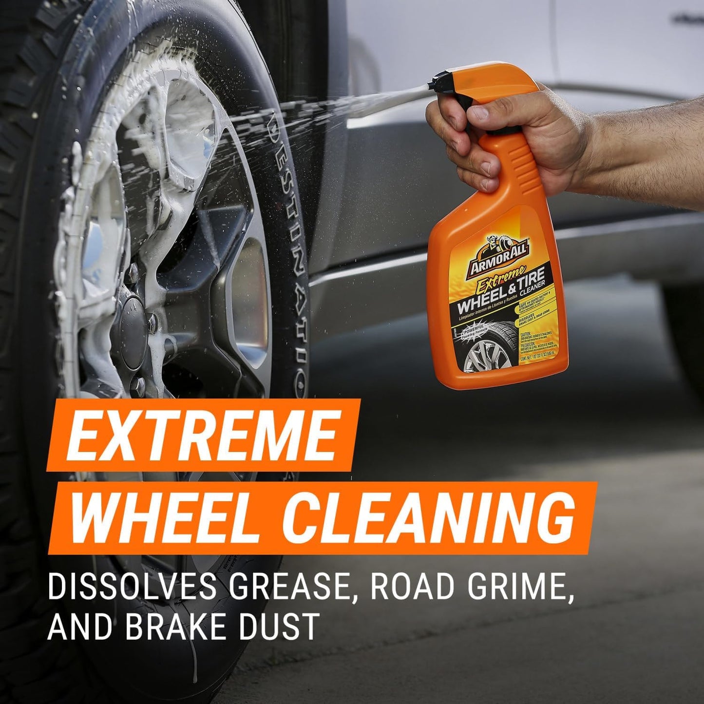Armor All Wheel Cleaner & Tire Shine Kit with Wash Brush, 3 Count