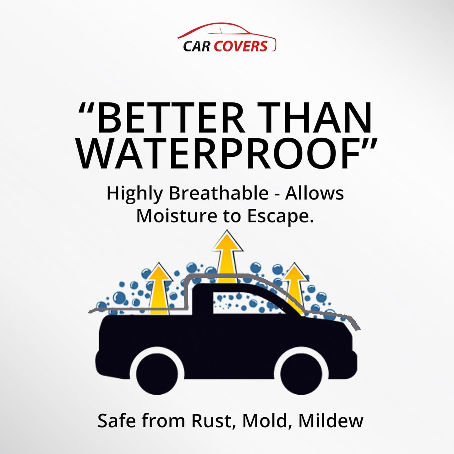 Car Covers Weatherproof Max Truck Cover & Warranty Compatible with Ford 2020 F-150 Regular Cab, 8 with Truck Bed Shell– Outdoor Cover, Prevents Theft with Cable Lock