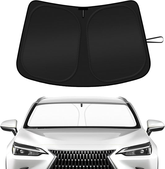 Car Windshield Sun Shade Compatible with 2016 2017 2018 2019 2020 2021 2022 Lexus RX350 RX350F Sport RX350L Accessories Foldable Front Window Sunshade Custom Windshield Cover Sun Visor