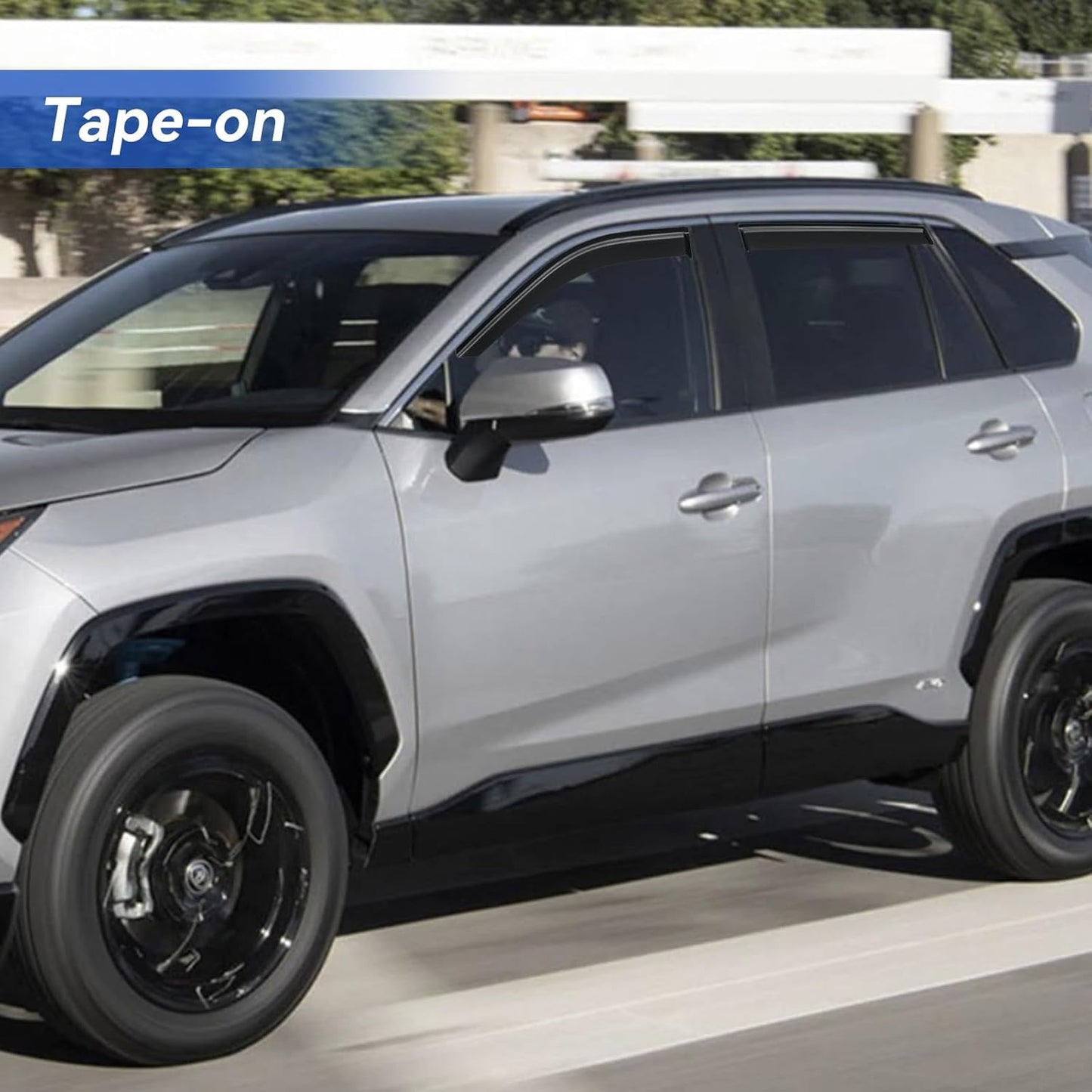 Window Visors Rain Guards Shield for 2019-2025 Toyota RAV4, Out-Channel Window Vent Wind Deflectors Visors Shades for 19-25 RAV4