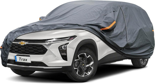 Premium Car Cover Custom Fit Chevrolet Chevy Trax (2013-2025), 16 Layers Heavy Duty Car Cover Waterproof All Weather with Zipper Door for Sun Rain Snow Dust Uv Protection