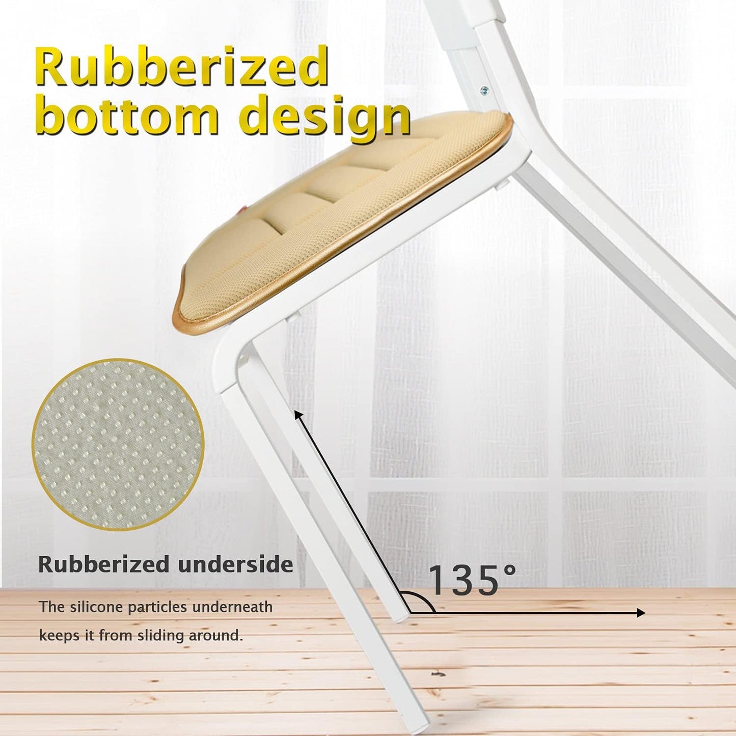 Car Seat Cushion Pad for Home Use Car Driver Seat Office Chair Memory Foam Seat Cushion(Khaki)