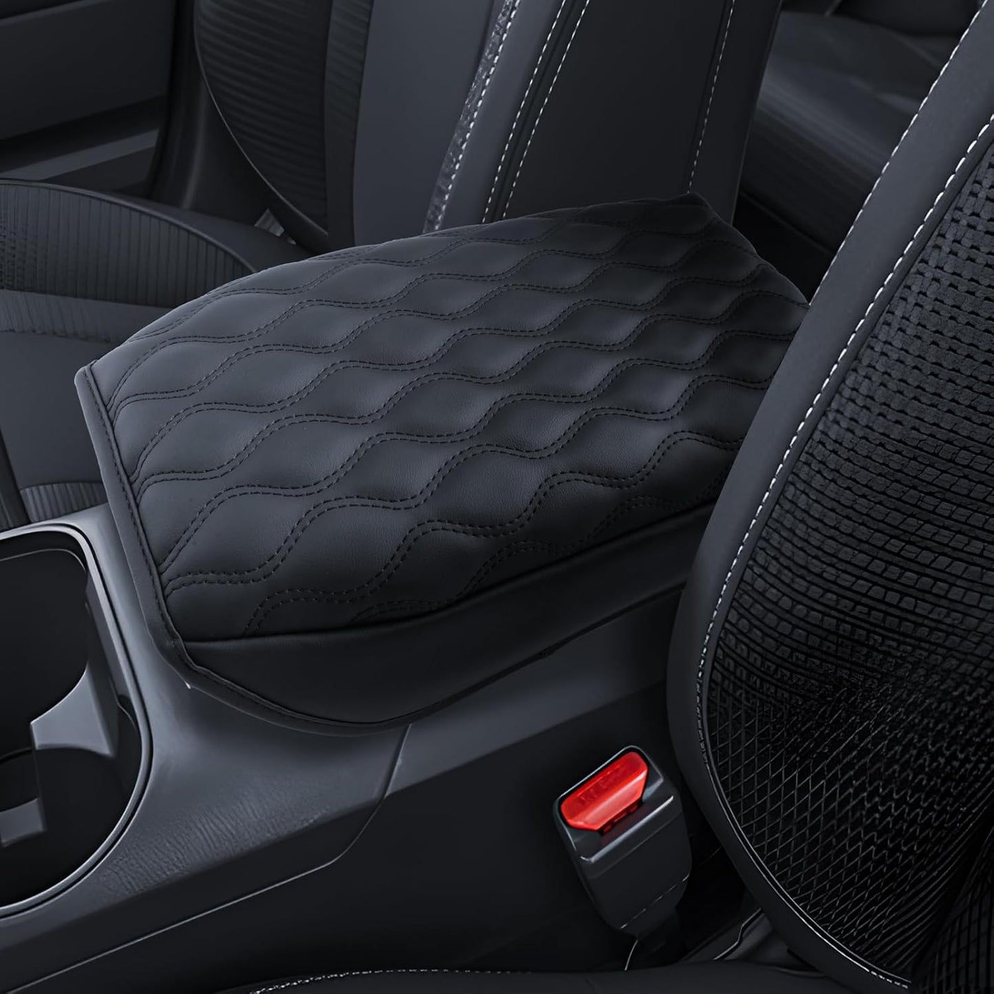 Armrest Cover for Outback & Legacy 2020-2024 2025 Accessories Center Console Middle Lid Pad Protector for Car Elbow Rest-Thickened