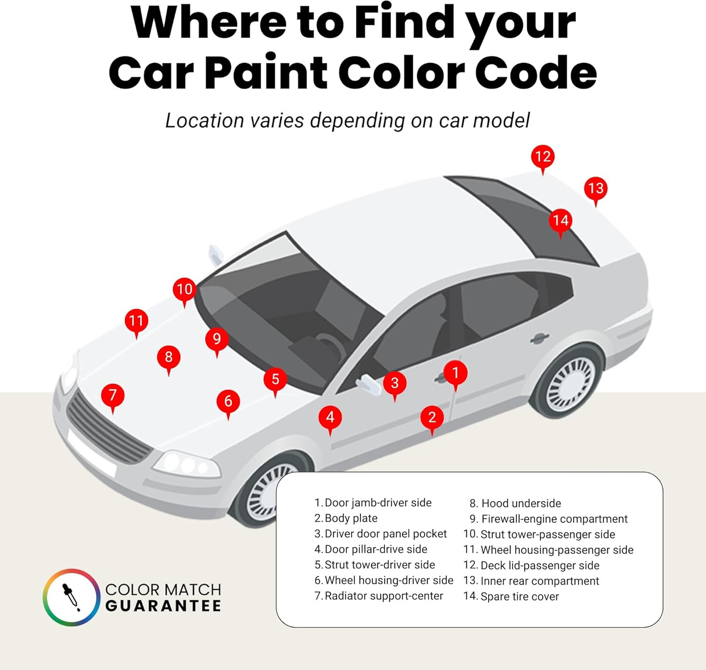 TouchUpDirect 1L0 Cutting Edge Metallic Compatible with Toyota Exact Match Touch Up Paint Brush - Platinum Kit