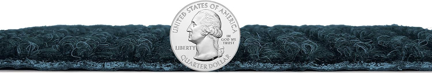 KOECKRITZ Heavy Duty Durable All Weather Indoor/Outdoor Non Slip Entrance Mat Rugs and Runners for Office Business Building Home Garage Front Door (3' x 18', Blue)