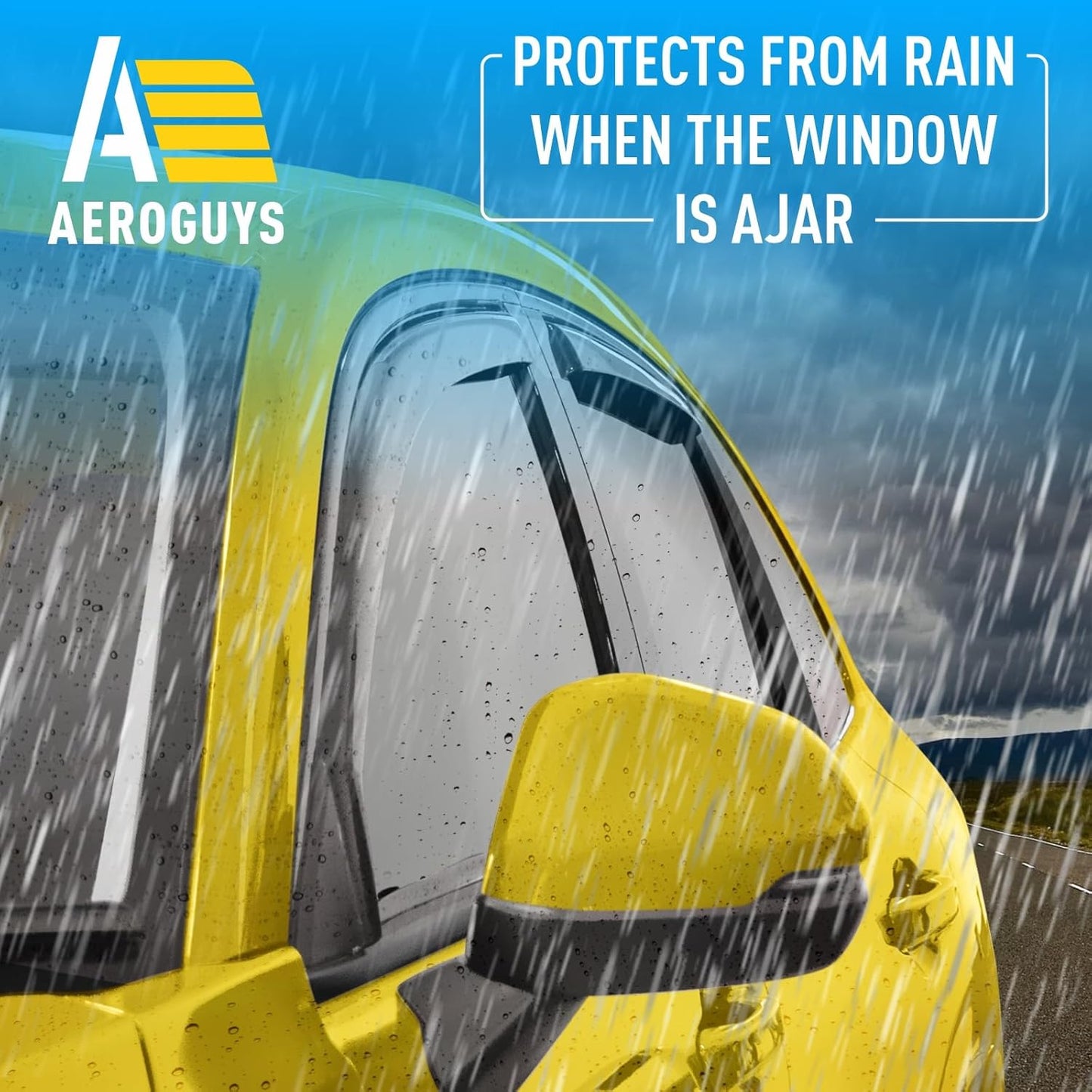 Extra Durable Window Deflectors in-Channel Window Visors Rain Guards Fit for Honda HR-V 2023-2025, Sun Visors, Wind Vent for Shades, Exterior Car Accessories - 4pcs. AG0594