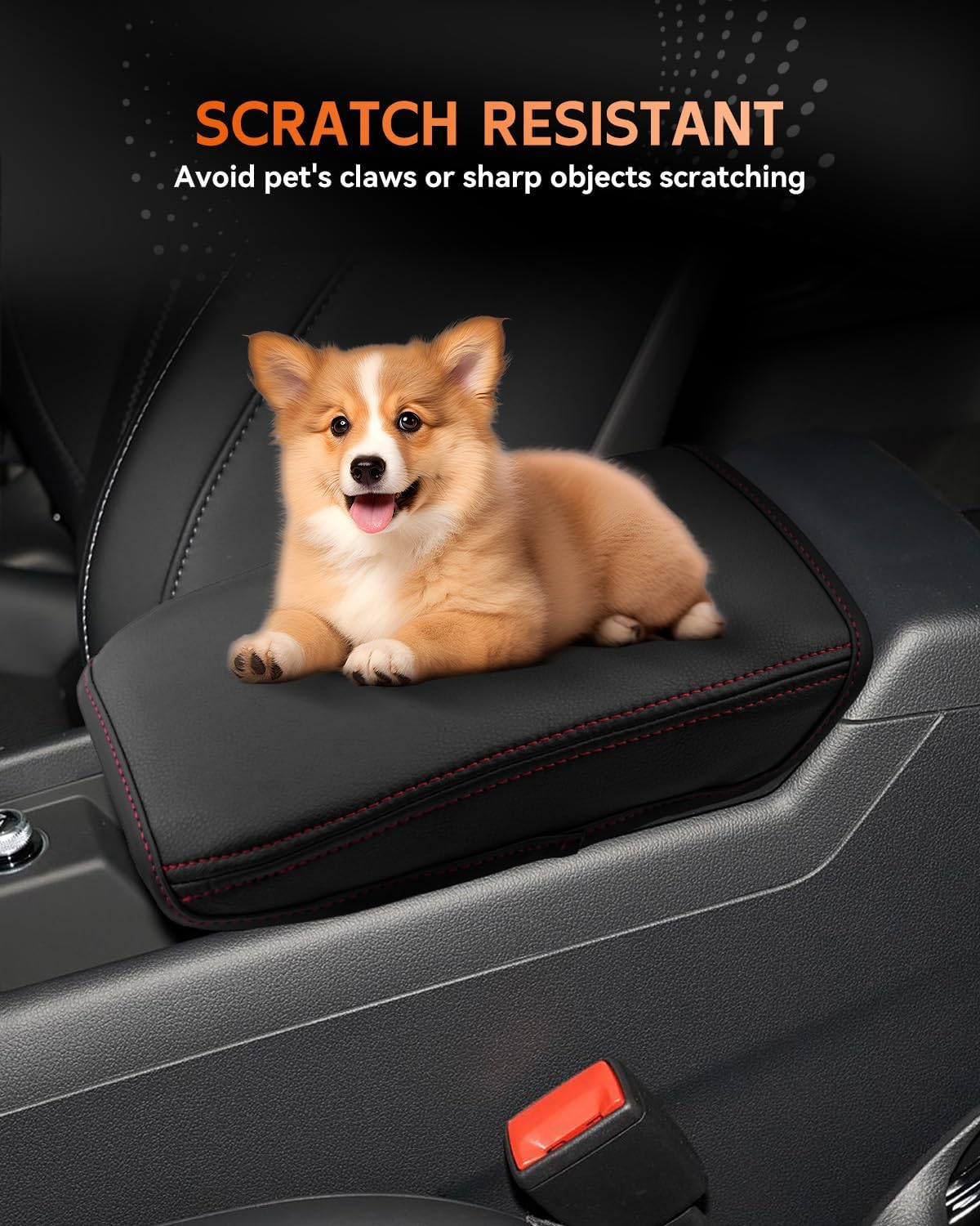 CDEFG for 2020-2025 Audi A5 Center Console Cover Armrest Cover for A5 (4-Door Version Only) 2020 2021 2022 2023 2024 2025 Accessories Console armrest Protector