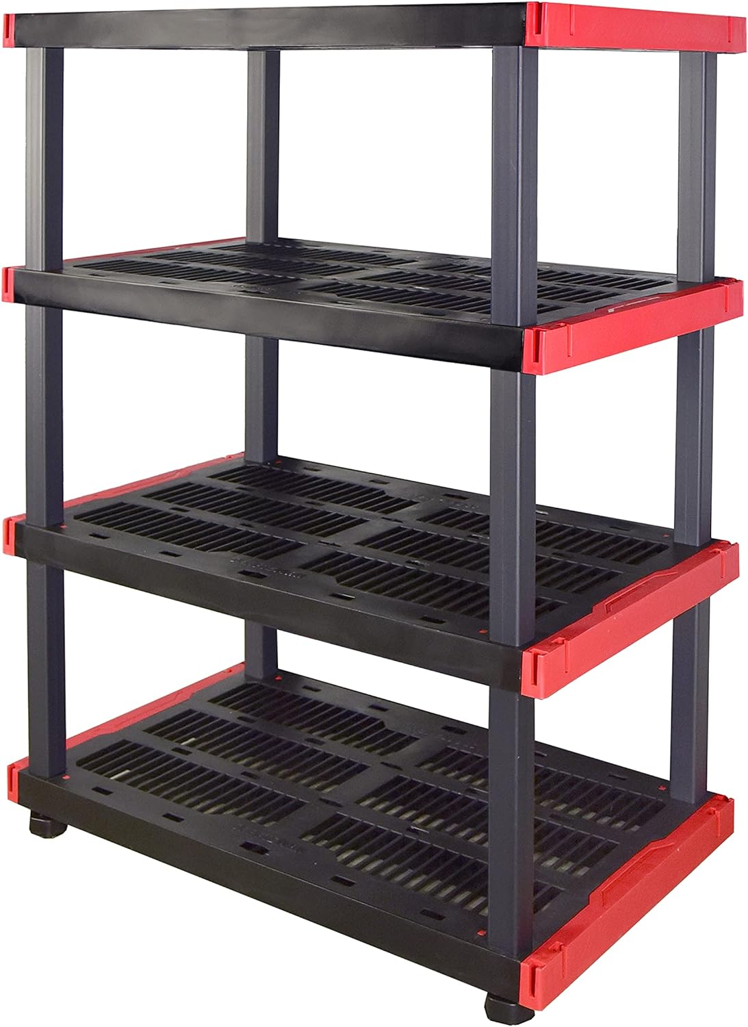 CX Craftsman, 4-Tier Highly Durable Storage Rack, 200lbs/shelf, (55”H x 40”W x 24”D), Interlocking Shelving Unit and Weather-Resistant Design, American Made Garage Shelf