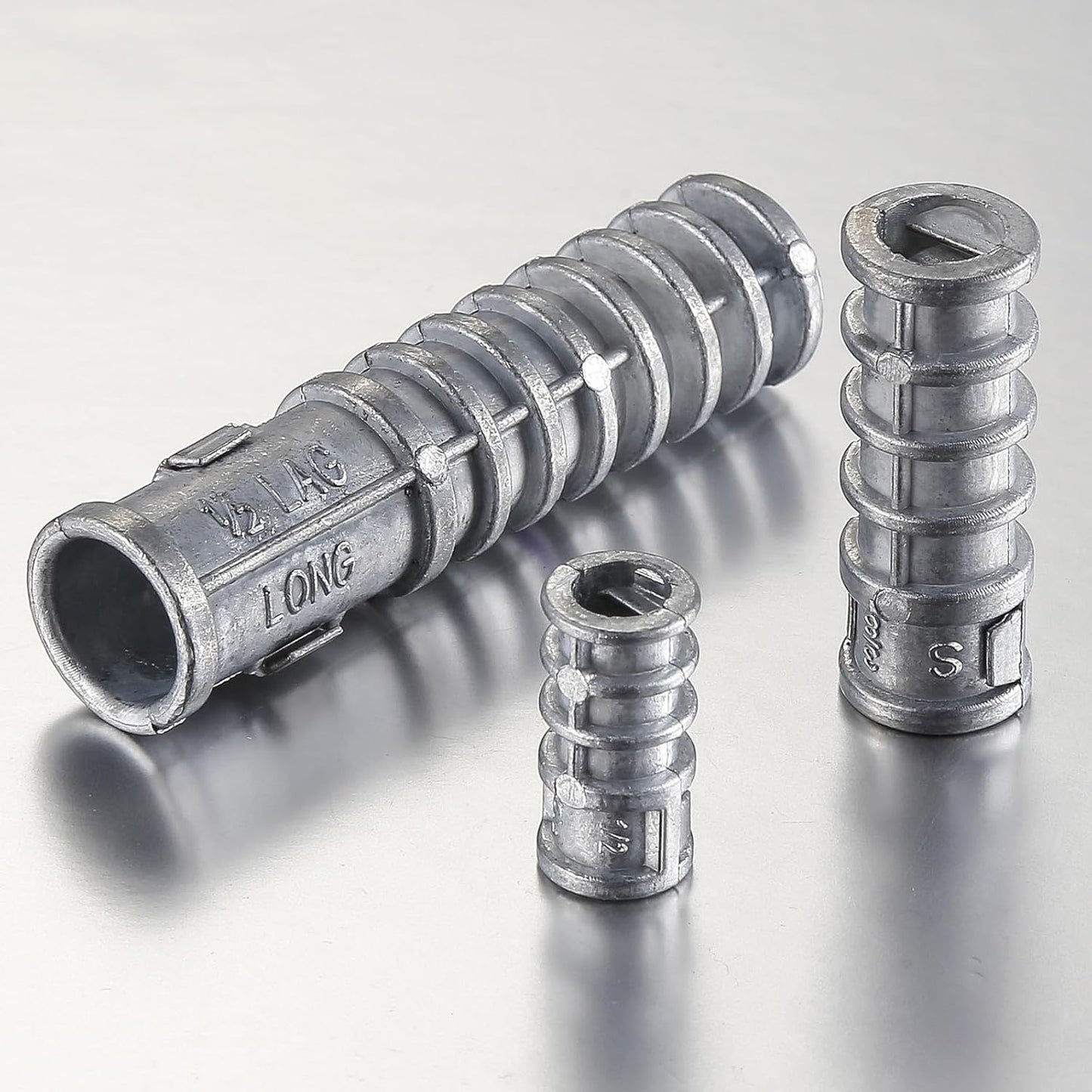 Wensilon(30pcs) 3/8 * 1-3/4 Lag Shield Anchor Long Zinc Alloy Bolts Concrete Anchors, Zinc Alloy Masonry Anchors Hole