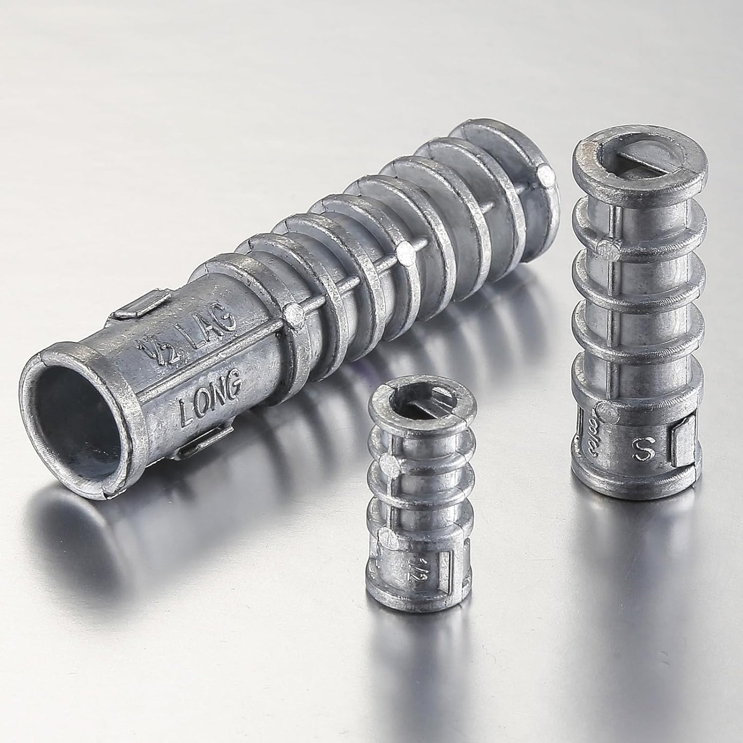 Wensilon(30pcs) 1/4 * 1-1/2 Lag Shield Anchor Long Zinc Alloy Bolts Concrete Anchors, Zinc Alloy Masonry Anchors Hole