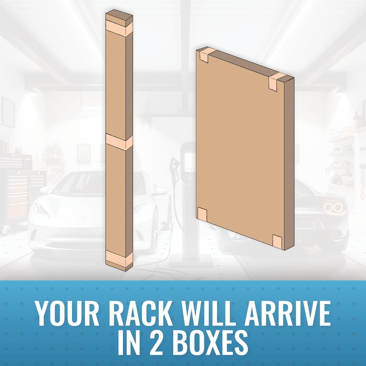 MonsterRax Overhead Garage Storage Rack - 4 x 8 Ceiling Rack for Garage Racks, Organization Shelving, Adjustable Hanging Shelf, Grey 18"- 33" Height Adjustment