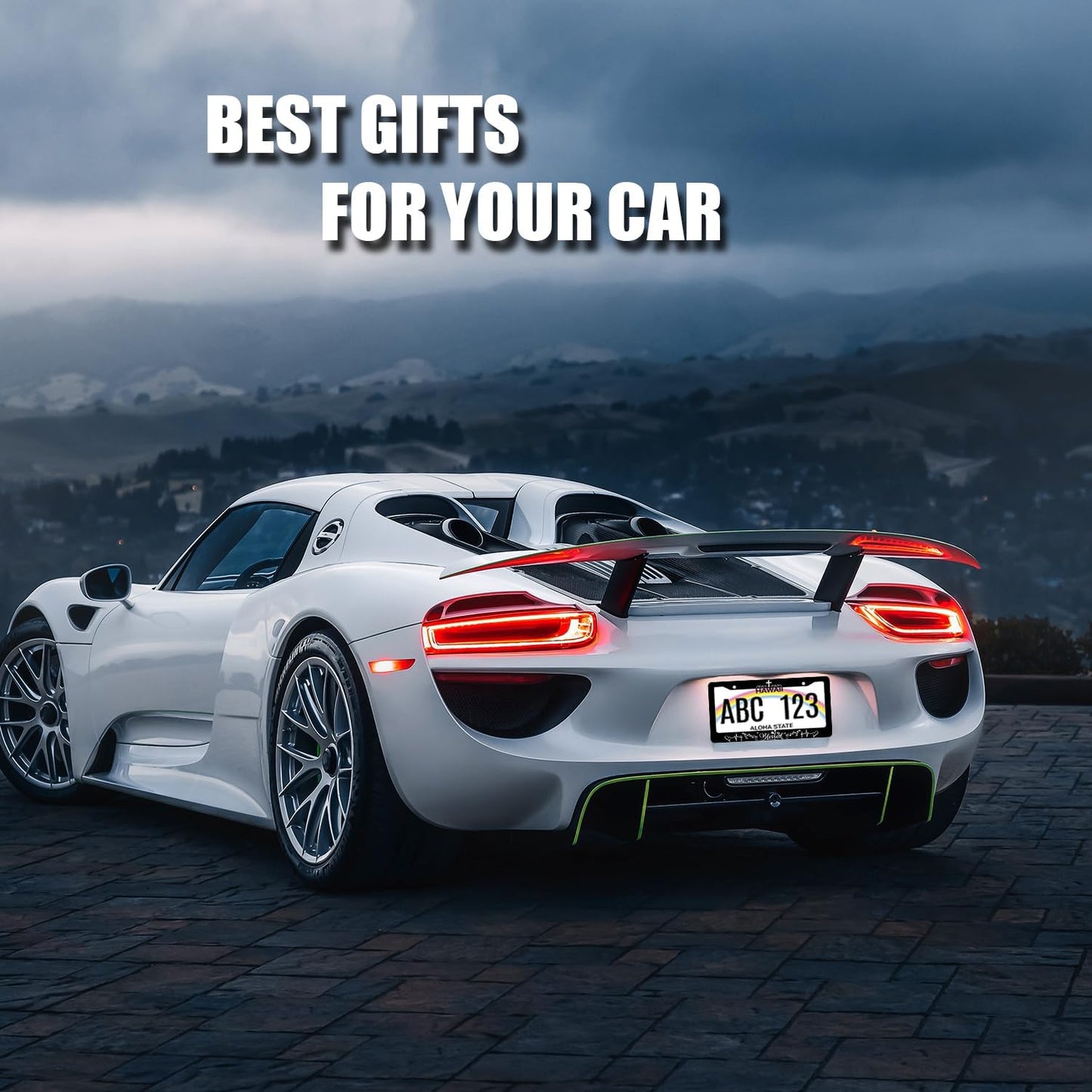 Blessed License Plate Frame Christian License Plate Stainless Steel Funny Accessories Cars Decor 12.2 X 6.2 Inch with 2 Holes and Screws Fits Standard Us Ca Vehicles