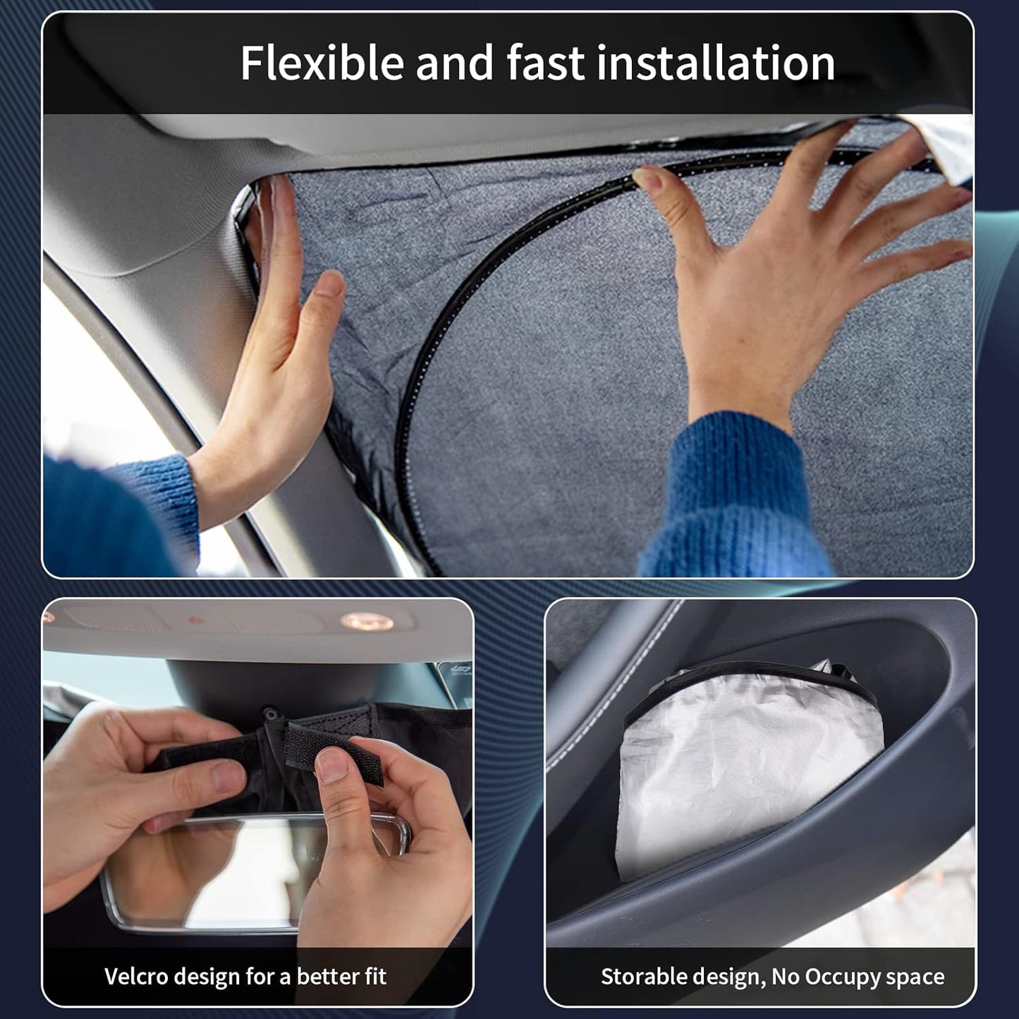 Custom Fit 2019-2024 2025 Subaru Forester SUV, Crossover, Base, Premium, Sport, Limited Sun Visor Accessories Sun Shade Sunshade Windshield Cover, Window Shade for Forester Blocks UV Protector Shield