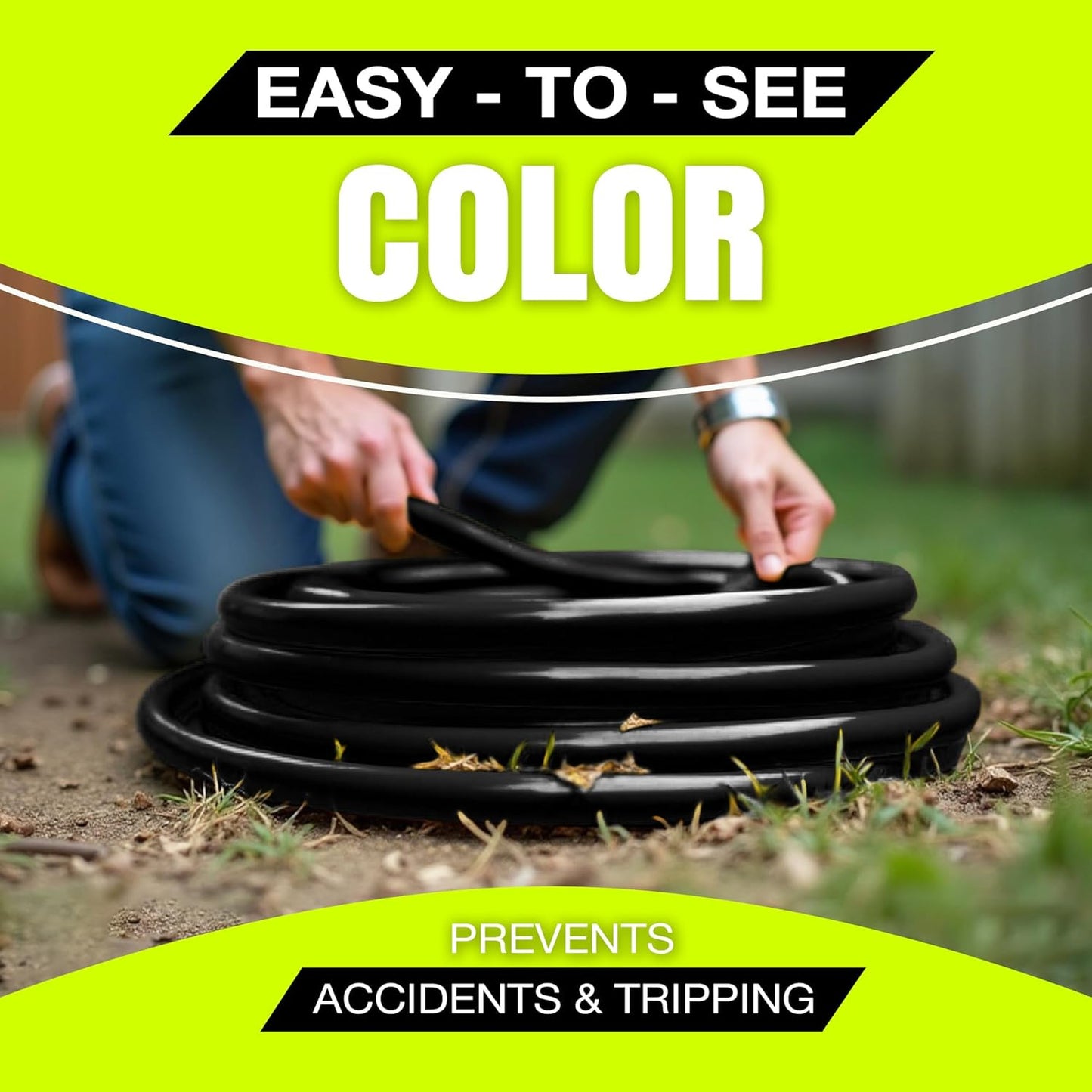 100ft Outdoor/Indoor Extension Cord 16/3 Gauge Heavy Duty 3 Prong SJTW, Waterproof, Flexible Cold-Resistant Long Power Cord,10A 125V 1250W, Black by LifeSupplyUSA