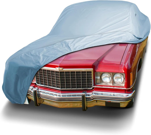 iCarCover Premium Car Cover for 1977-1996 Chevy Caprice Wagon Heavy Duty Waterproof All-Weather Automobiles Custom Fit Indoor Outdoor UV Snow Protection Covers with Straps and Bag