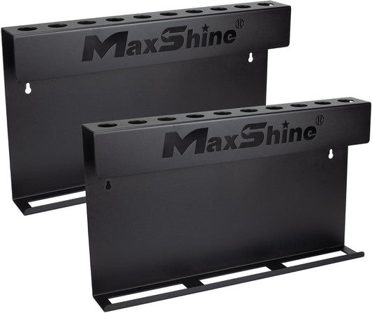 Maxshine Universal Detailing Brush & Spray Bottle Holder - Car Garage & Mobile Detailing Organizer, Holds 10 Detailing Brushes & Trigger Spray Bottles, Space-Saving Auto Detailing Accessories